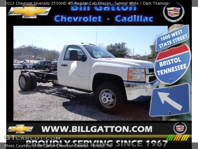 2013 Chevrolet Silverado 3500HD WT Regular Cab Chassis in Summit White