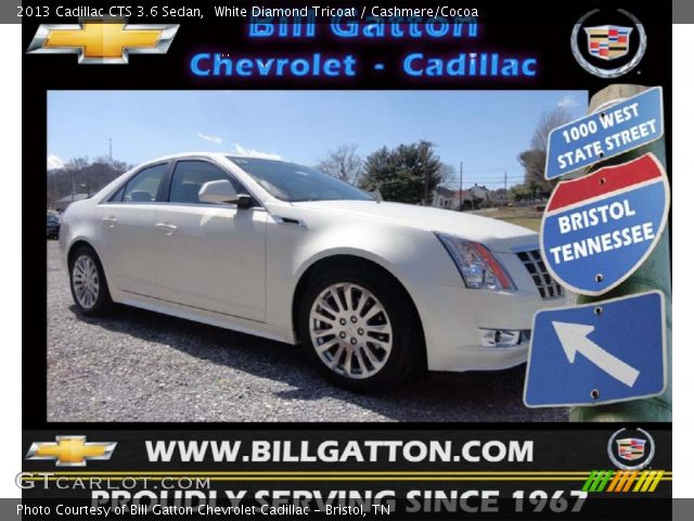 2013 Cadillac CTS 3.6 Sedan in White Diamond Tricoat