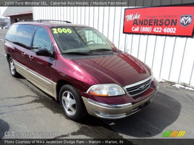 2000 Ford Windstar SEL in Cabernet Red Metallic