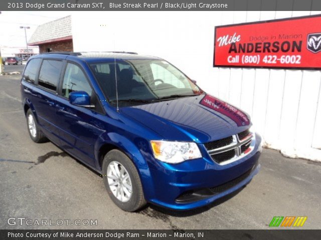 2013 Dodge Grand Caravan SXT in Blue Streak Pearl