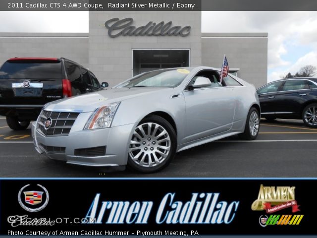 2011 Cadillac CTS 4 AWD Coupe in Radiant Silver Metallic