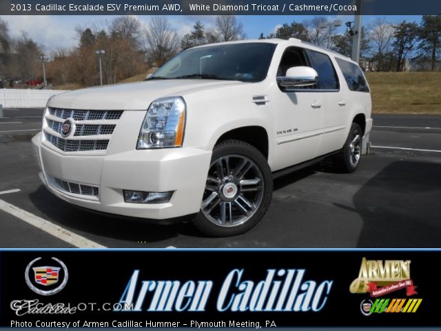 2013 Cadillac Escalade ESV Premium AWD in White Diamond Tricoat