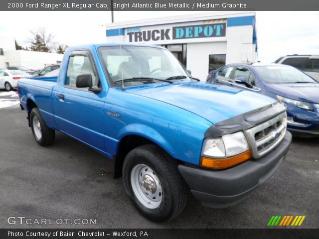 2000 Ford Ranger XL Regular Cab in Bright Atlantic Blue Metallic