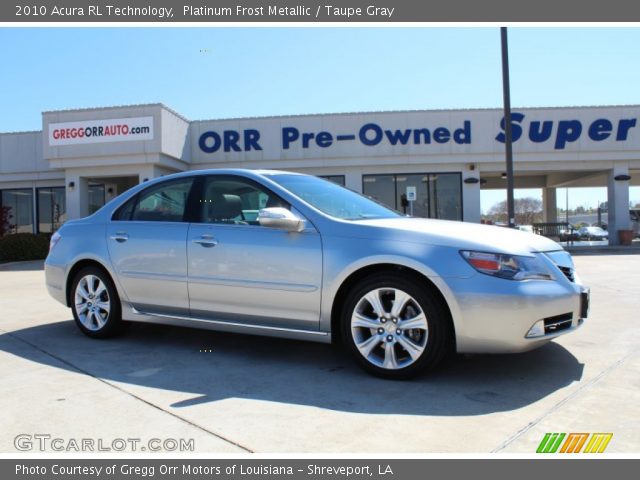 2010 Acura RL Technology in Platinum Frost Metallic