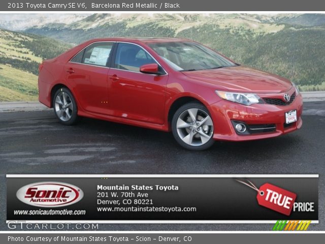 2013 Toyota Camry SE V6 in Barcelona Red Metallic