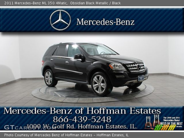 2011 Mercedes-Benz ML 350 4Matic in Obsidian Black Metallic