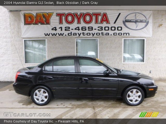 2004 Hyundai Elantra GLS Sedan in Black Obsidian