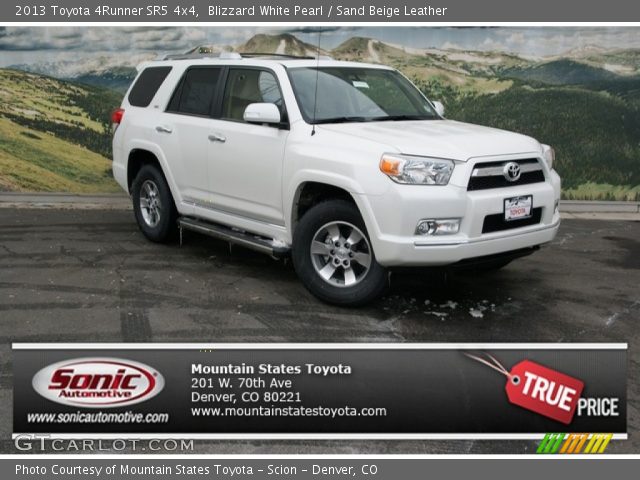 2013 Toyota 4Runner SR5 4x4 in Blizzard White Pearl