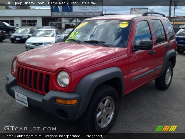 2002 Jeep Liberty Sport in Flame Red