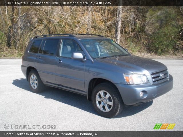 2007 Toyota Highlander V6 4WD in Bluestone Metallic