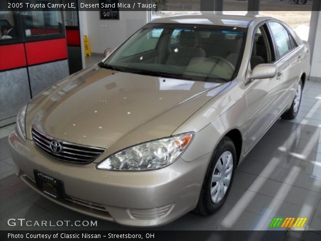 2005 Toyota Camry LE in Desert Sand Mica