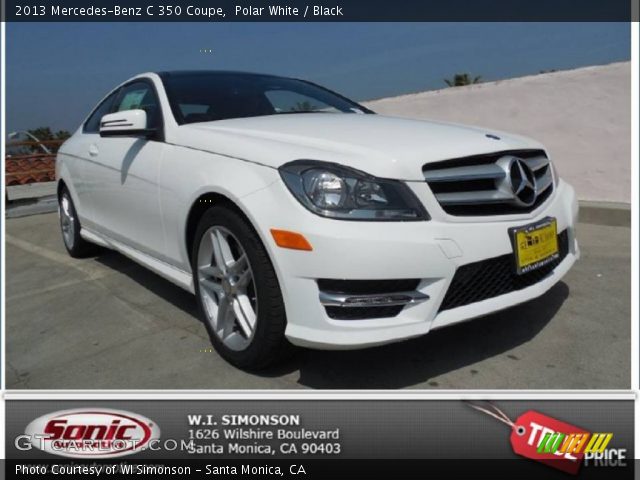 2013 Mercedes-Benz C 350 Coupe in Polar White
