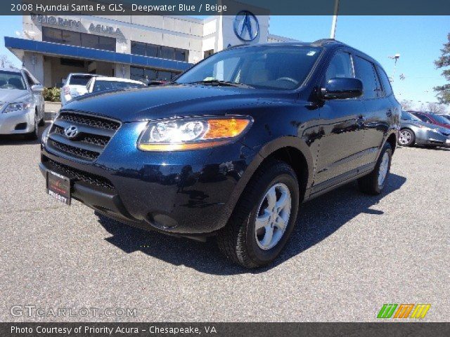 2008 Hyundai Santa Fe GLS in Deepwater Blue