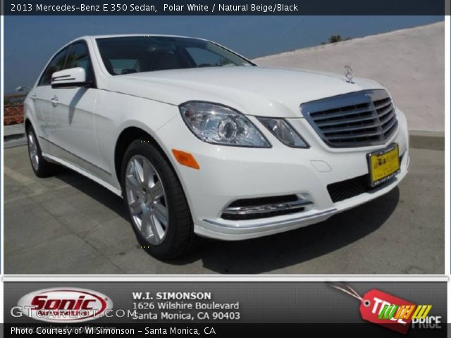 2013 Mercedes-Benz E 350 Sedan in Polar White