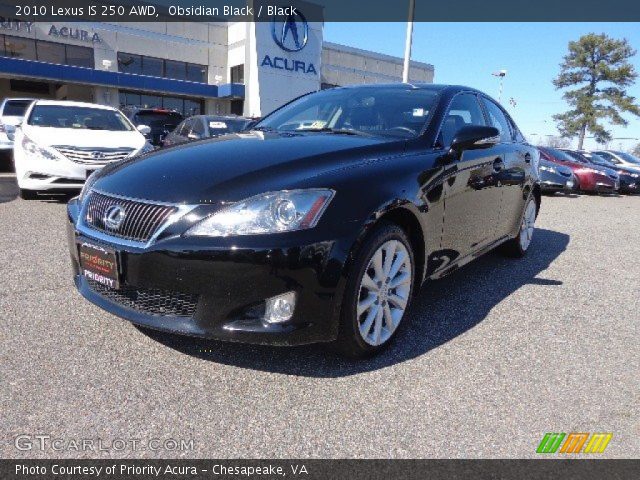 2010 Lexus IS 250 AWD in Obsidian Black
