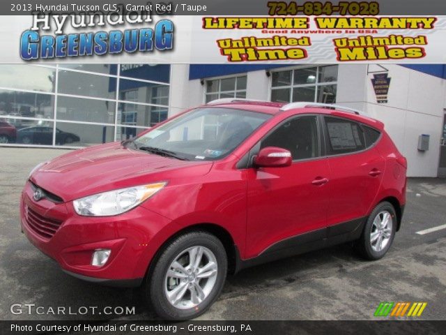 2013 Hyundai Tucson GLS in Garnet Red