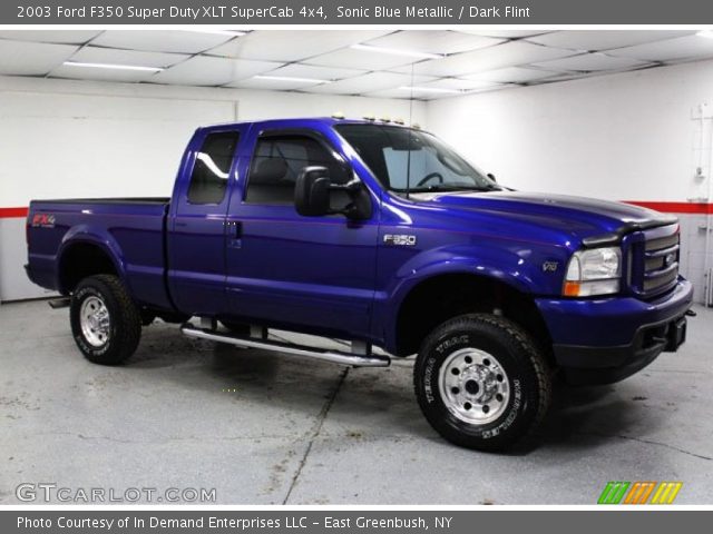 2003 Ford F350 Super Duty XLT SuperCab 4x4 in Sonic Blue Metallic