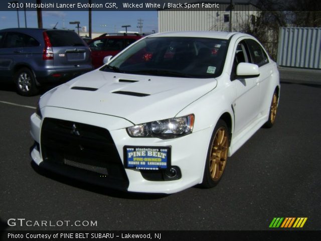 2010 Mitsubishi Lancer Evolution GSR in Wicked White