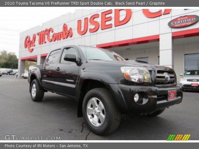2010 Toyota Tacoma V6 PreRunner TRD Sport Double Cab in Black Sand Pearl