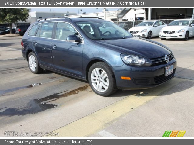 2010 Volkswagen Jetta TDI SportWagen in Blue Graphite Metallic