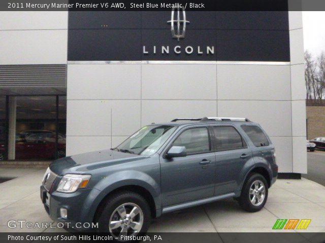 2011 Mercury Mariner Premier V6 AWD in Steel Blue Metallic