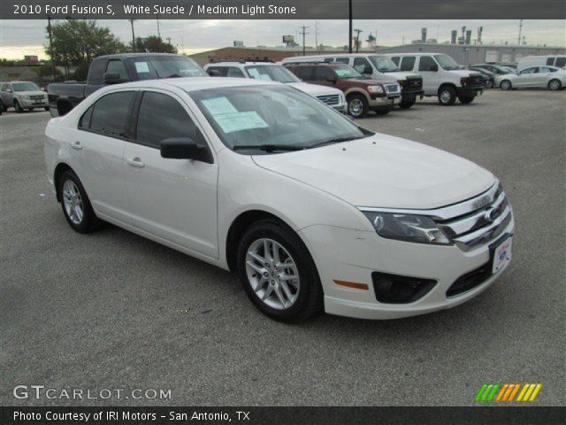 2010 Ford Fusion S in White Suede