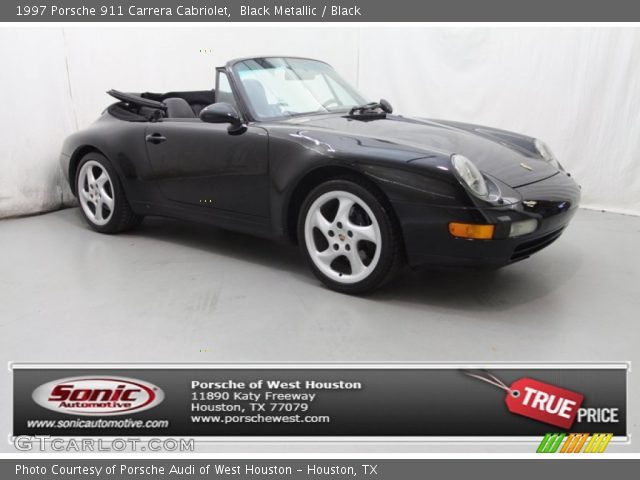 1997 Porsche 911 Carrera Cabriolet in Black Metallic