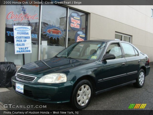 2000 Honda Civic LX Sedan in Clover Green Pearl
