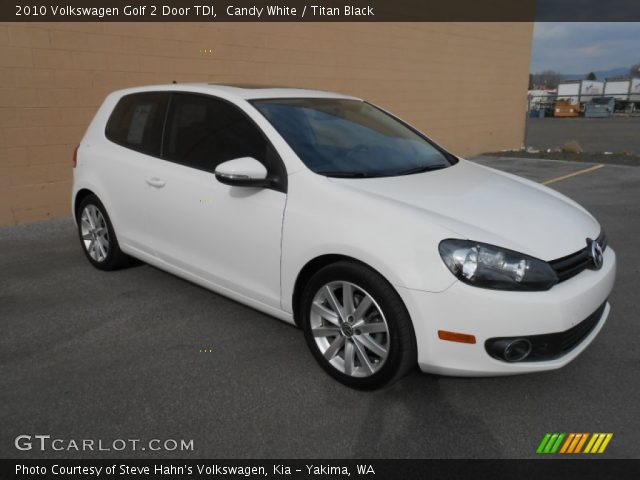 2010 Volkswagen Golf 2 Door TDI in Candy White