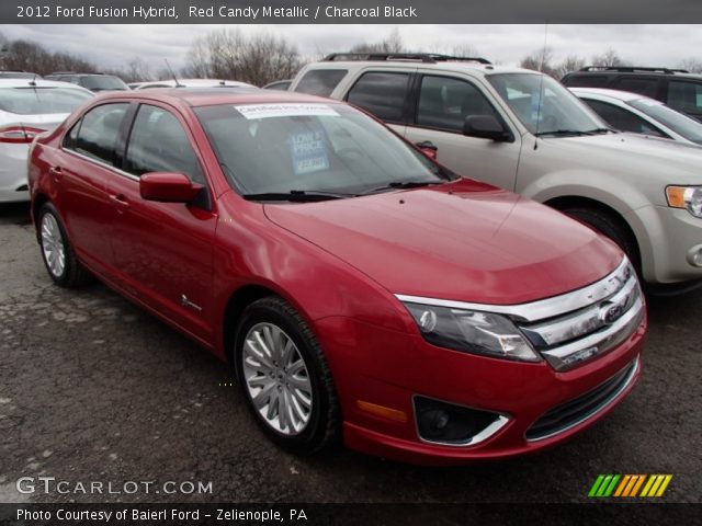 2012 Ford Fusion Hybrid in Red Candy Metallic