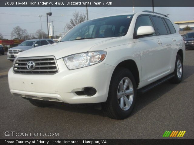 2009 Toyota Highlander V6 4WD in Blizzard White Pearl