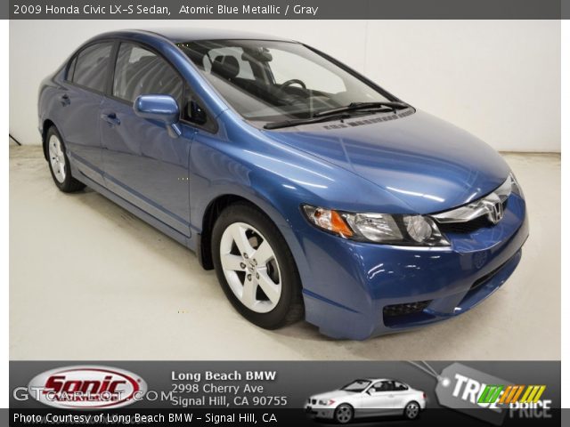 2009 Honda Civic LX-S Sedan in Atomic Blue Metallic