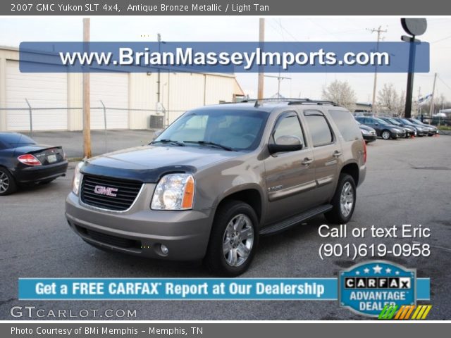 2007 GMC Yukon SLT 4x4 in Antique Bronze Metallic