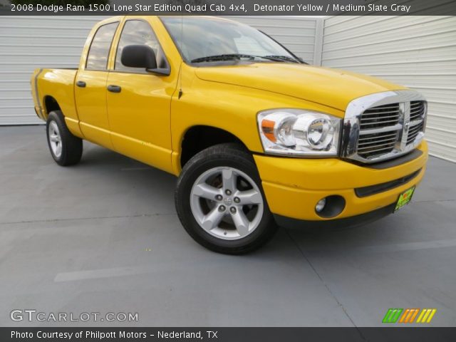 2008 Dodge Ram 1500 Lone Star Edition Quad Cab 4x4 in Detonator Yellow