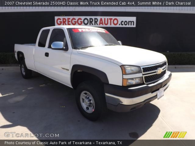 2007 Chevrolet Silverado 2500HD Classic Work Truck Extended Cab 4x4 in Summit White