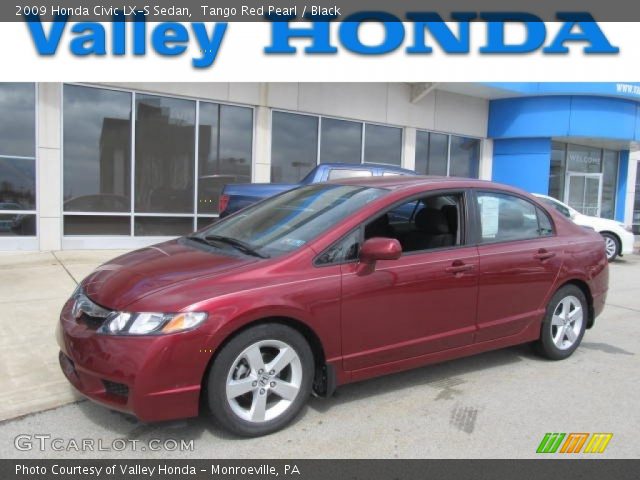 2009 Honda Civic LX-S Sedan in Tango Red Pearl