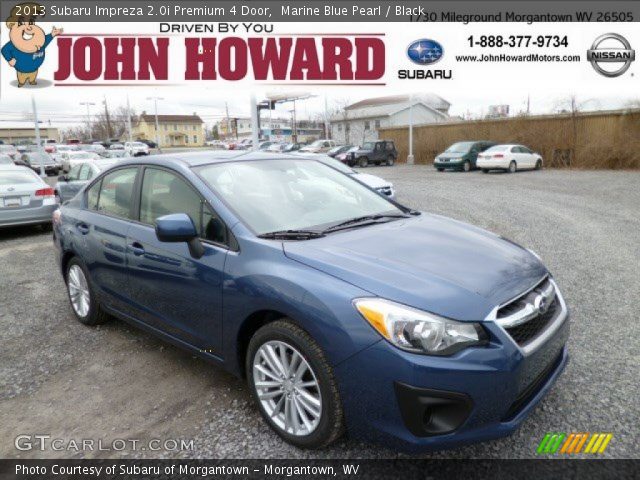 2013 Subaru Impreza 2.0i Premium 4 Door in Marine Blue Pearl
