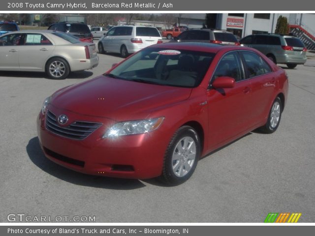 2008 Toyota Camry Hybrid in Barcelona Red Metallic