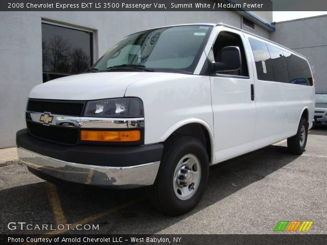 2008 Chevrolet Express EXT LS 3500 Passenger Van in Summit White