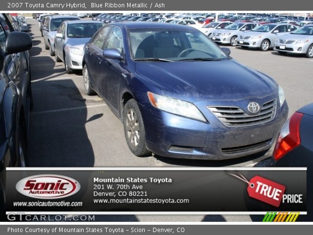 2007 Toyota Camry Hybrid in Blue Ribbon Metallic
