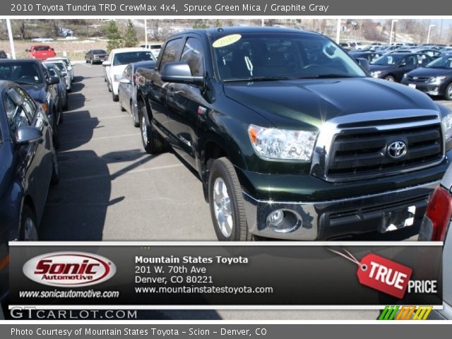 2010 Toyota Tundra TRD CrewMax 4x4 in Spruce Green Mica