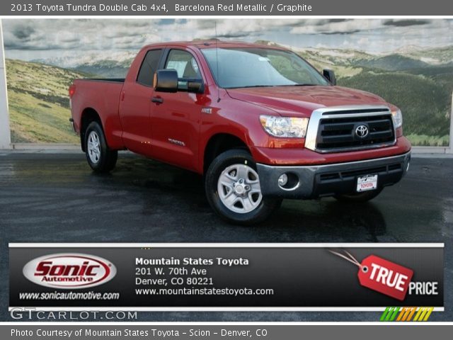 2013 Toyota Tundra Double Cab 4x4 in Barcelona Red Metallic