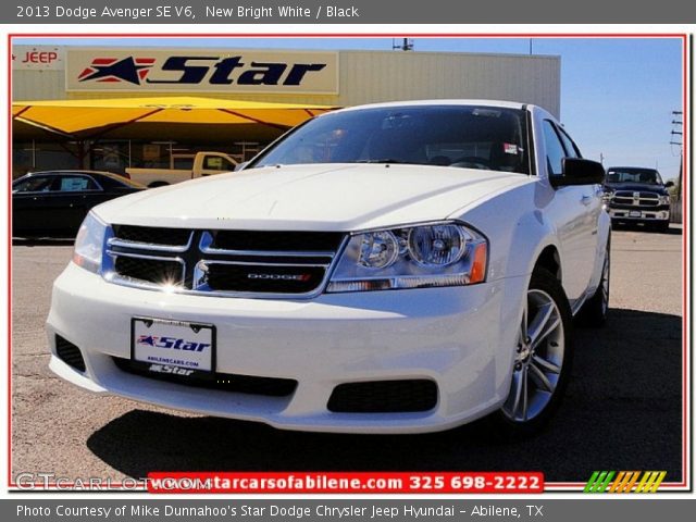 2013 Dodge Avenger SE V6 in New Bright White