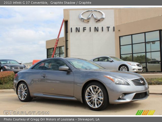2013 Infiniti G 37 Convertible in Graphite Shadow