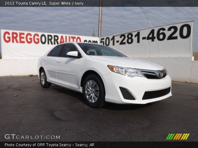 2013 Toyota Camry LE in Super White