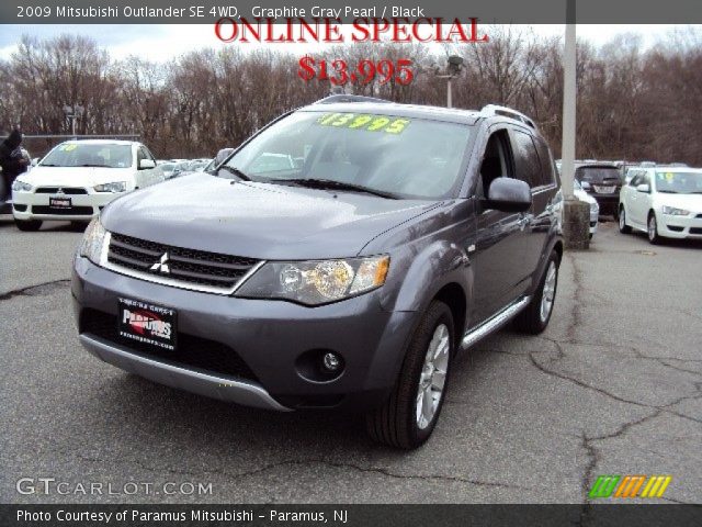 2009 Mitsubishi Outlander SE 4WD in Graphite Gray Pearl