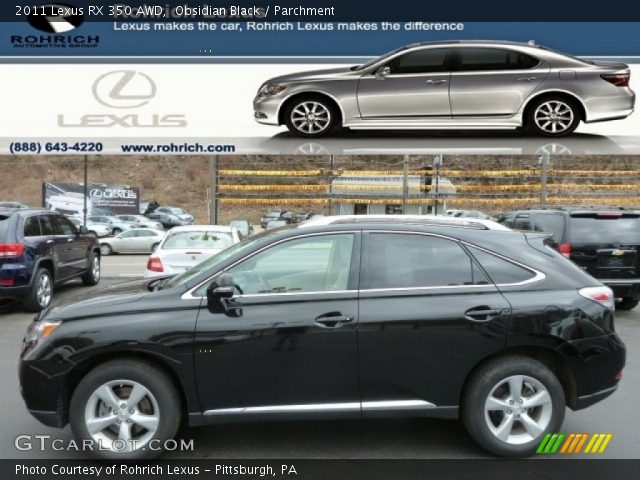 2011 Lexus RX 350 AWD in Obsidian Black