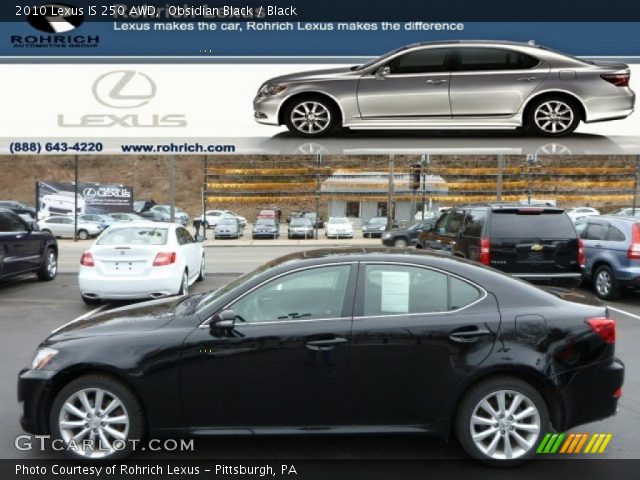 2010 Lexus IS 250 AWD in Obsidian Black