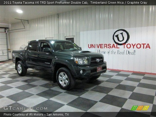 2011 Toyota Tacoma V6 TRD Sport PreRunner Double Cab in Timberland Green Mica