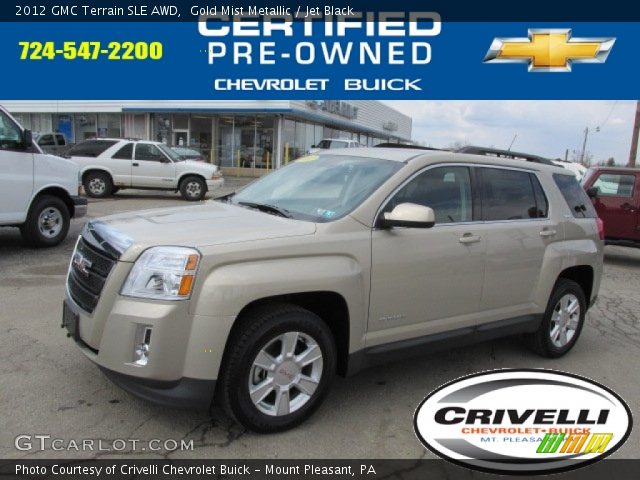 2012 GMC Terrain SLE AWD in Gold Mist Metallic